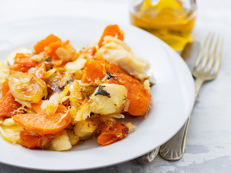 Bacalhau com Batata Doce