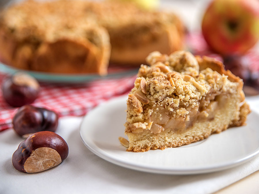 Tarte de Maçã e Castanha