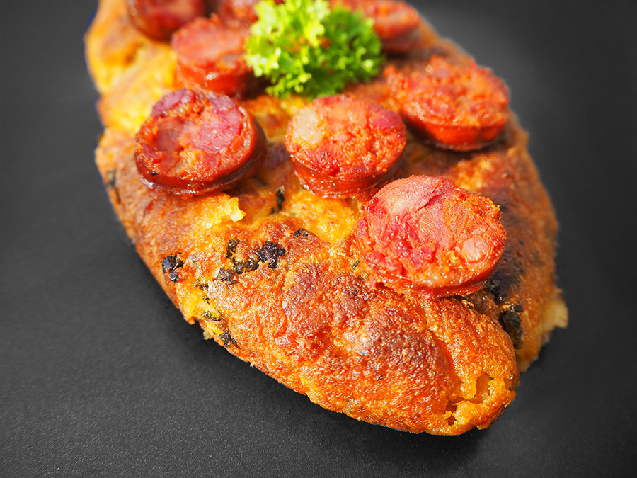 Migas de Bacalhau com Chouriço