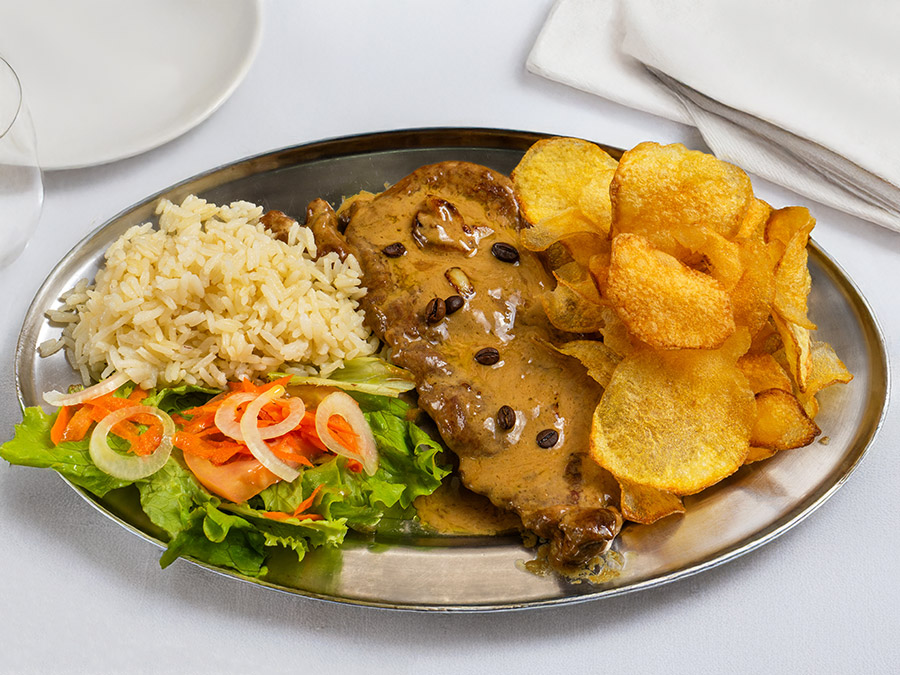 Bife com Molho de Café