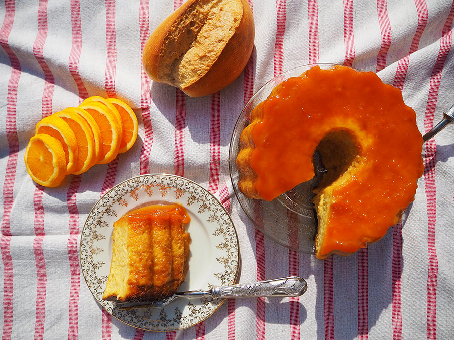 Pudim de Pão com Laranja